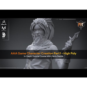 Flippednormals — AAA Game Character Creation Course Part1 – High Poly 2024-4
