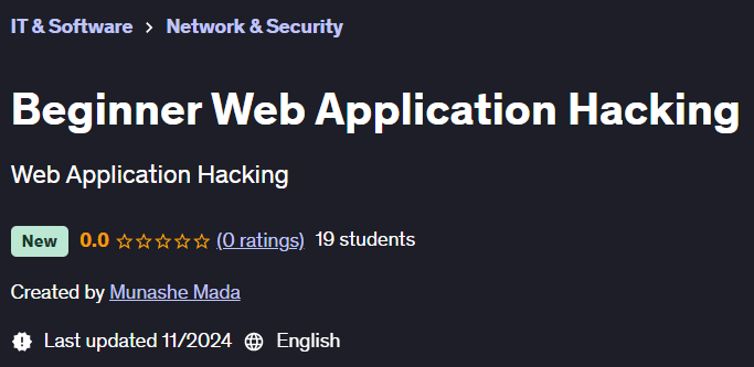 Pictures · Udemy — Beginner Web Application Hacking 2024-10
