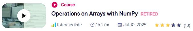 Pictures · Pluralsight — Operations on Arrays with NumPy 2023-3