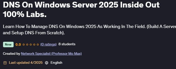 이미지 · DNS 에서 Windows 서버 2025 내부 외부 100% 실험실 2025-4