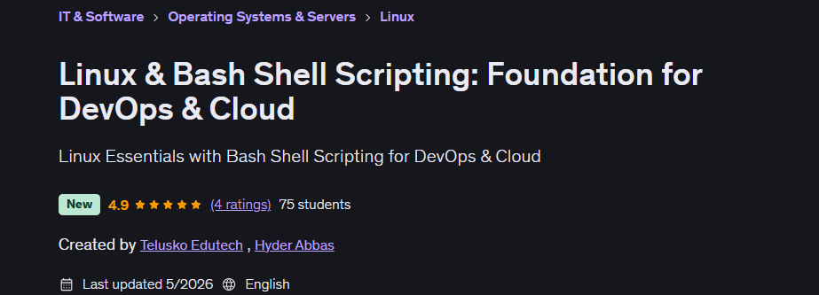 تصاویر · Linux & Bash Shell Scripting: بنیاد کے لئے DevOps & سائے 2026-5