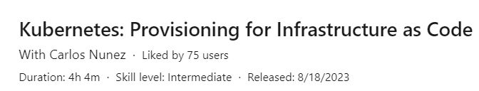 Pictures · Kubernetes: Provisioning for Infrastructure as Code 2023-8