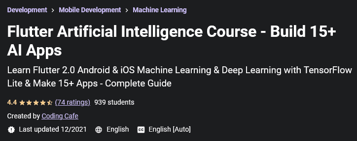 Pictures · Udemy — Flutter Artificial Intelligence Course – Build 15+ AI Apps 2021-2