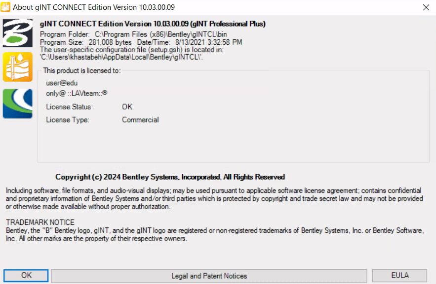 Pictures · Bentley gINT CONNECT Edition Professional Plus (CL) 10.00.01.07
