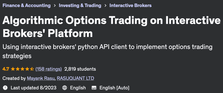 Pictures · Udemy — Algorithmic Options Trading on Interactive Brokers’ Platform 2023-8