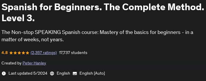 Pictures · Udemy — Spanish for Beginners. The Complete Method. Level 3. 2024-5