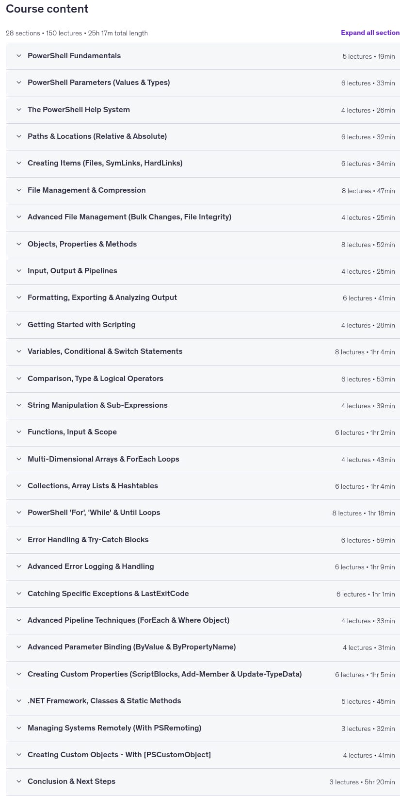 Kursthemen · PowerShell Mastery: Script, Automate & Succeed + 75 Projekte 2026-7