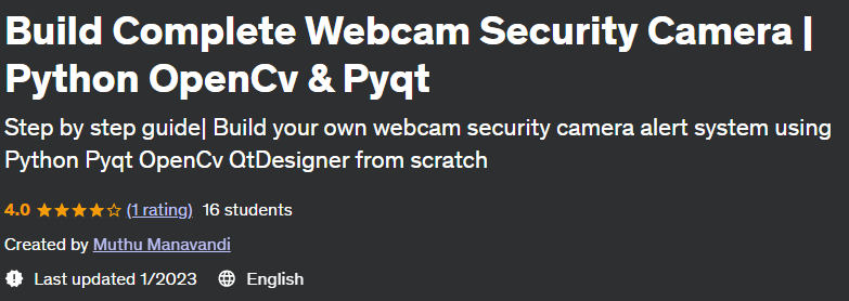Pictures · Udemy — Build Complete Webcam Security Camera | Python OpenCv & Pyqt 2023-1