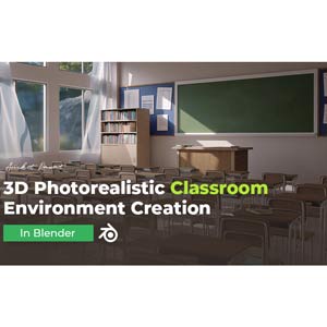 WingFox — 3D Photorealistic Classroom Environment Creation in BLENDER 2023-7