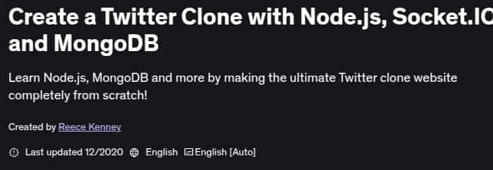 Pictures · Udemy — Create a Twitter Clone with Node.js, Socket.IO and MongoDB 2020-12