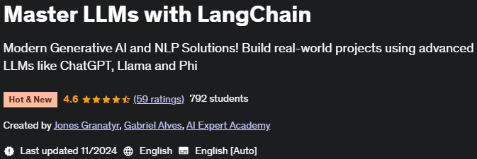 Pictures · Udemy — Master LLMs with LangChain 2024-11