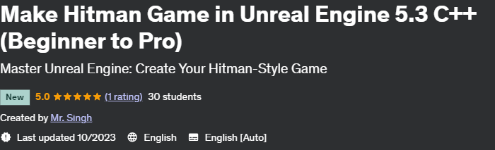 Pictures · Udemy — Make Hitman Game in Unreal Engine 5.3 C++ (Beginner to Pro) 2023-10