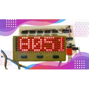 8051 Microcontroller LED Movable Display with Assembly Lang. 2025-1