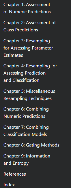 Pictures · Apress – Assessing and Improving Prediction and Classification 2018