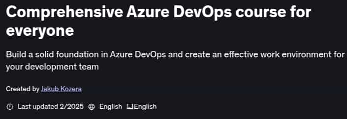 Pictures · Udemy — Comprehensive Azure DevOps course for everyone 2025-2