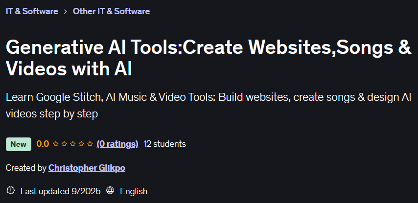 Pictures · Udemy — Generative AI Tools:Create Websites,Songs & Videos with AI 2025-8