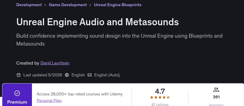 تصاویر · Unreal Engine آڈیو اور میٹاسونڈ 2026-3