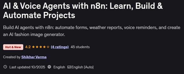 Imágenes · AI Los agentes de voz con n8nAprender, construir y automatizar proyectos 2025-9