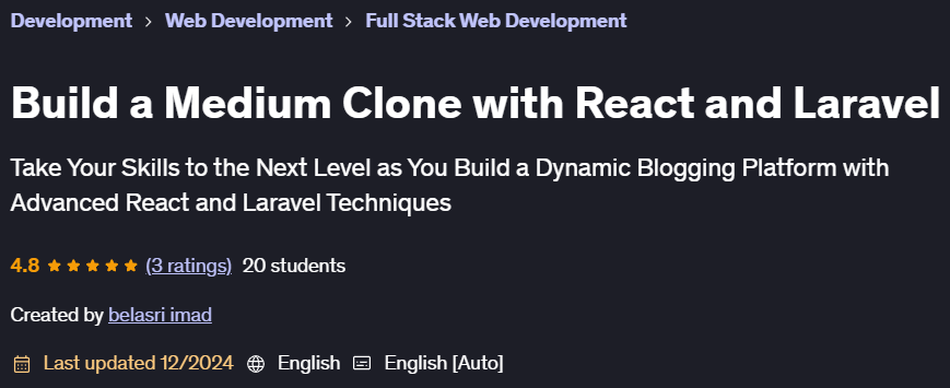 Pictures · Udemy — Build a Medium Clone with React and Laravel 2024-6