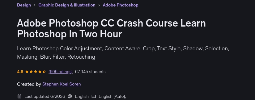 चित्र · Adobe Photoshop सीसी क्रैश कोर्स दो घंटे में फोटोशॉप सीखता है 2025-2