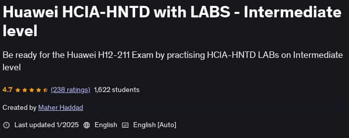 Pictures · Udemy — Huawei HCIA-HNTD with LABS – Intermediate level 2025-1