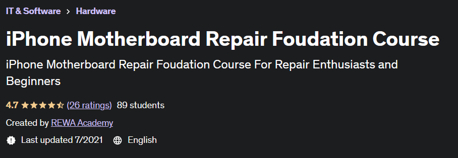 Pictures · Udemy — iPhone Motherboard Repair Foudation Course 2021-7