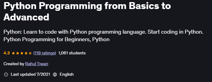 Pictures · Udemy — Python Programming from Basics to Advanced 2021-7