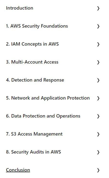 Course topics · LinkedIn — Complete Guide to AWS Security and Compliance Management 2024-9