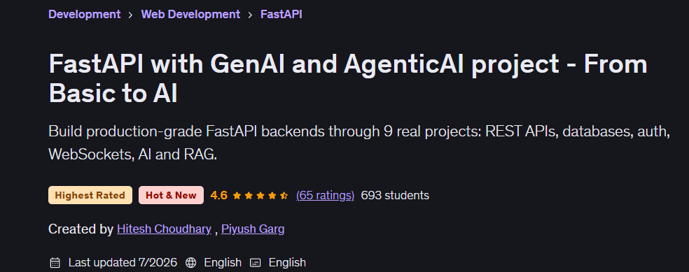 الصور · FastAPI مع مشروع GenAI و AgenticAI – من الأساسية إلى AI 2026-7
