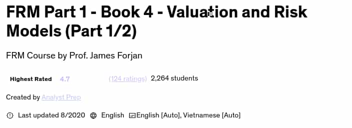 Pictures · Udemy — FRM Part 1 – Book 4 – Valuation and Risk Models (Part 1/2) 2020-8