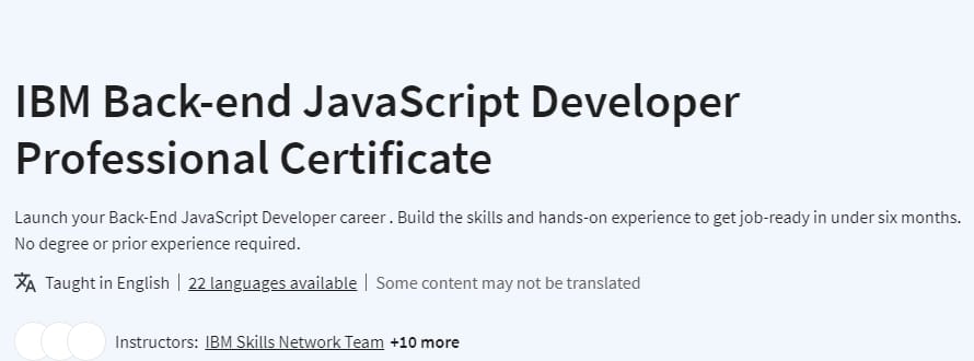 Pictures · IBM Back-end JavaScript Developer Professional Certificate 2024-6