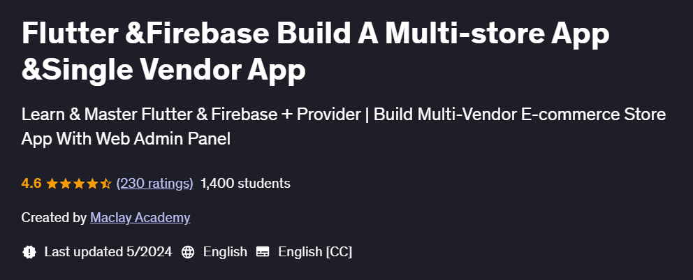 Pictures · Udemy — Flutter &Firebase Build A Multi-store App &Single Vendor App 2024-5