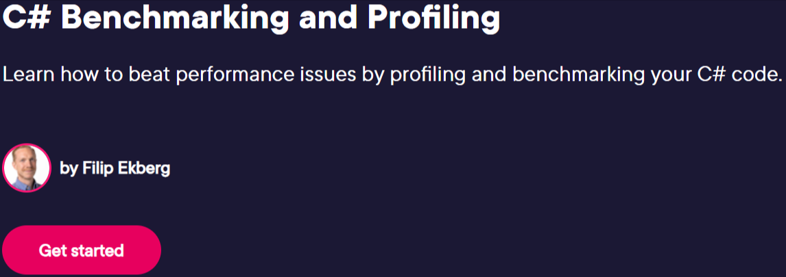 Pictures · C# Benchmarking and Profiling 2024-9