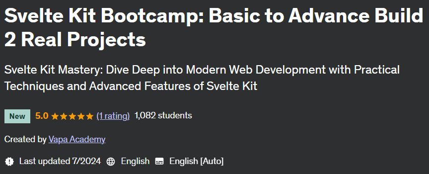 Pictures · Udemy — Svelte Kit Bootcamp: Basic to Advance Build 2 Real Projects 2024-7