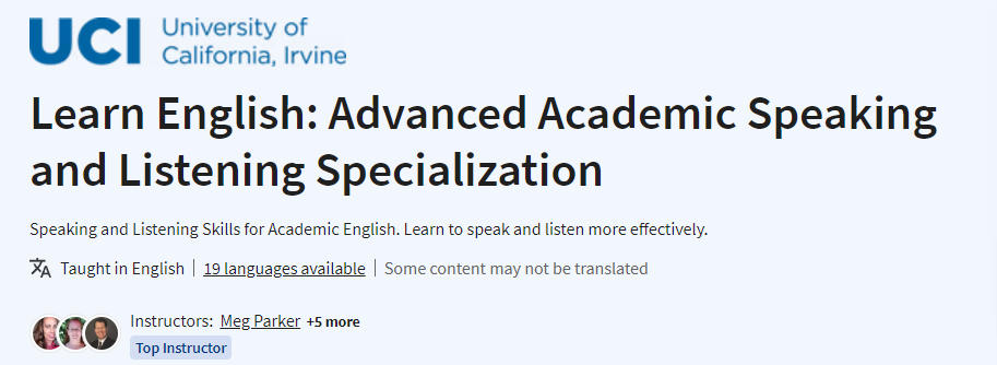 Pictures · Coursera — Learn English: Advanced Academic Speaking and Listening Specialization 2023-11