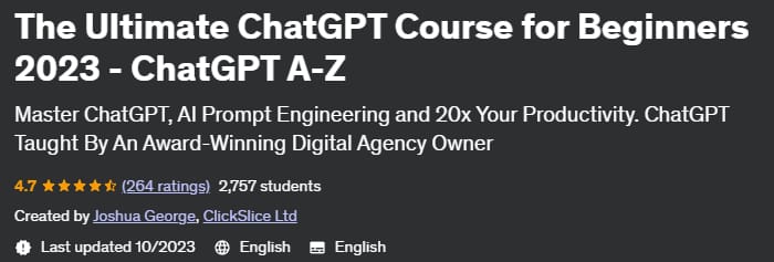 Pictures · Udemy — The Ultimate ChatGPT Course for Beginners 2023 – ChatGPT A-Z 2023-10