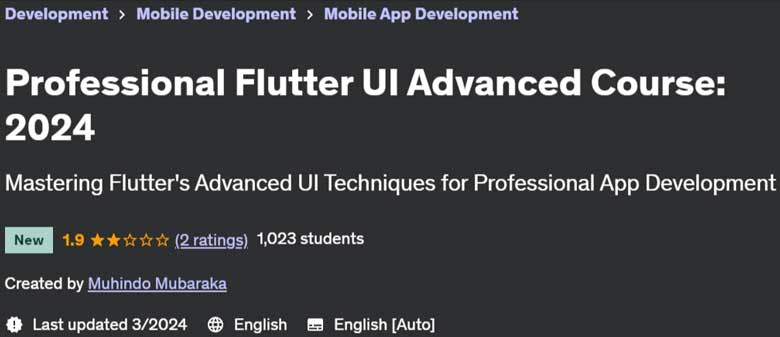 تصاویر · پروفیسر Flutter اعلی درجے کی کورس 2024-3