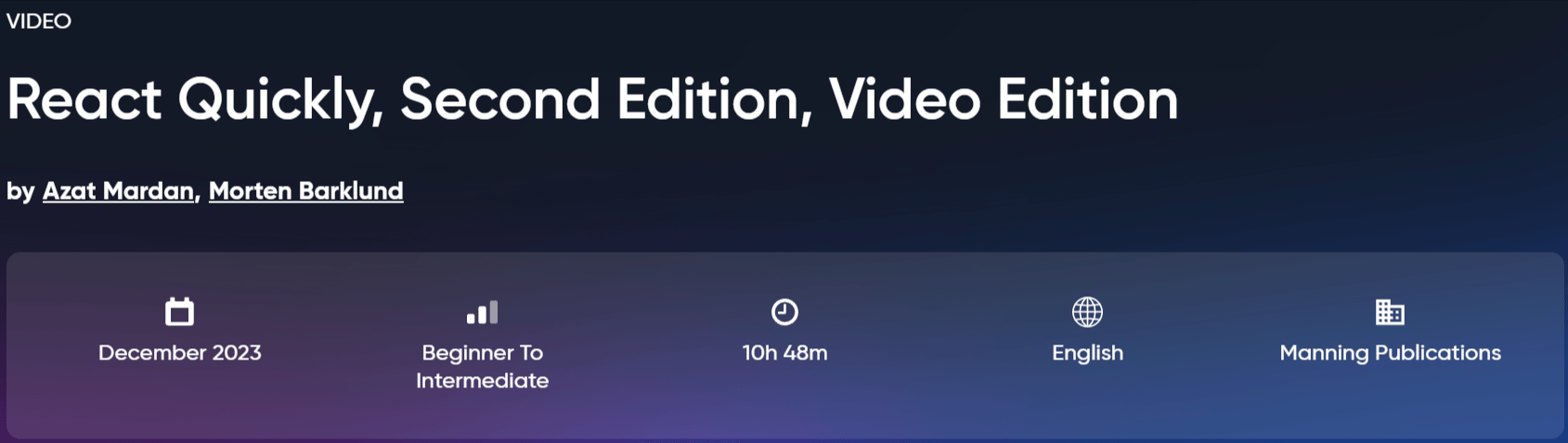 Images · Oreilly - React 2ème édition, vidéo édition 2023-12
