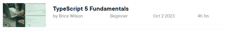 Pictures · Pluralsight — TypeScript 5 Fundamentals 2023-10