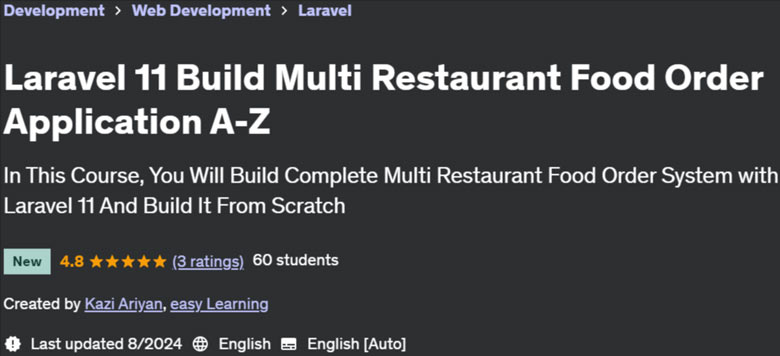 Pictures · Udemy — Laravel 11 Build Multi Restaurant Food Order Application A-Z 2024-8
