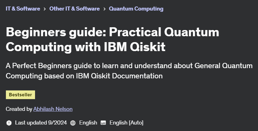 Pictures · Udemy — Beginners guide: Practical Quantum Computing with IBM Qiskit 2021-1