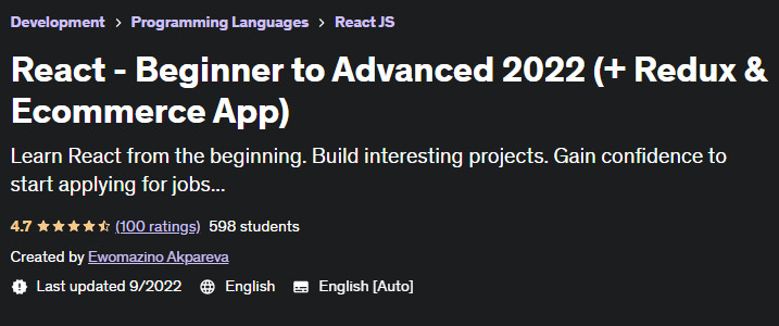 Pictures · Udemy — React – Beginner to Advanced (+ Redux & Ecommerce App) 2022-9