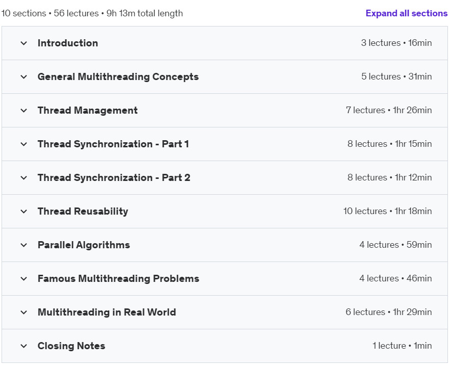 Course topics · Java Multithreading and Parallel Programming Masterclass 2022-6