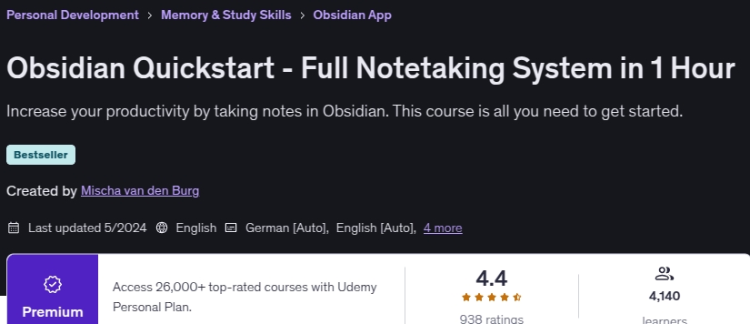 Images · Obsidian Quickstart – Système de notation intégral 1 Horaires 2024-5