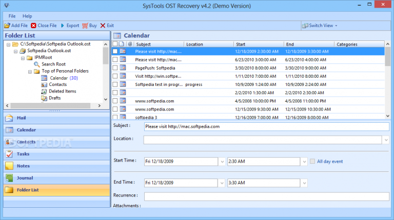 Pictures · SysTools OST Recovery 9.1 / Pro 3.0