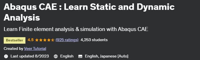 Pictures · Udemy — Abaqus CAE : Learn Static and Dynamic Analysis 2022-2