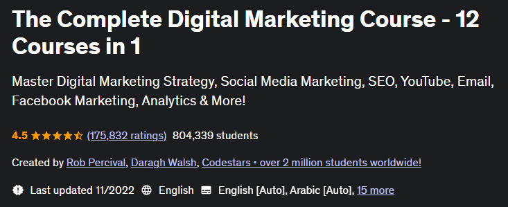 Pictures · The Complete Digital Marketing Course – 12 Courses in 1 2022-11