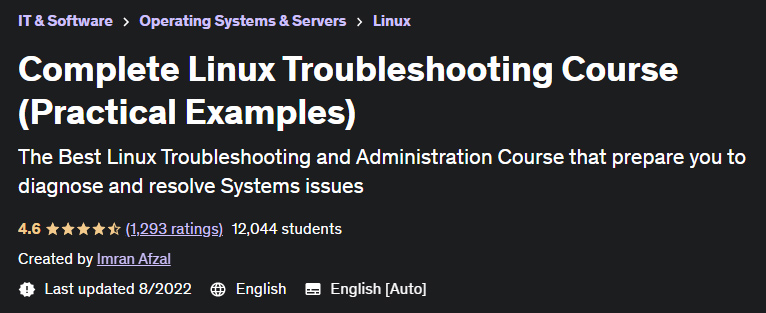 Pictures · Udemy — Complete Linux Troubleshooting Course (Practical Examples) 2022-8