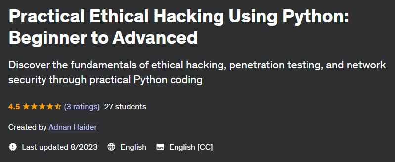 Pictures · Practical Ethical Hacking Using Python: Beginner to Advanced 2023-8