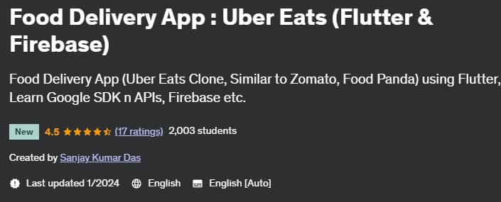 Pictures · Udemy — Food Delivery App : Uber Eats (Flutter & Firebase) 2023-12